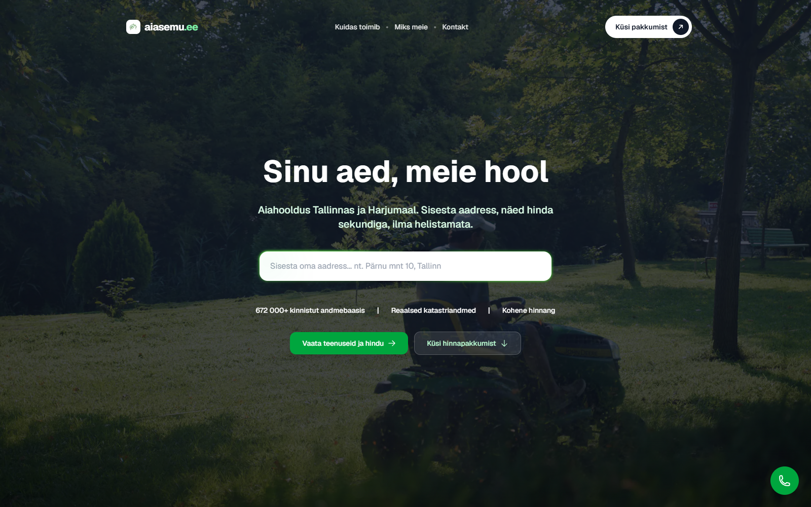 Aiasemu: AI hinnastus ja broneerimine
